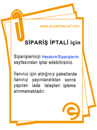 Sipariş İptali için